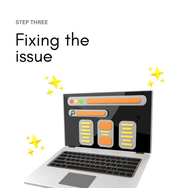 Bug Fixing Illustration Step 3